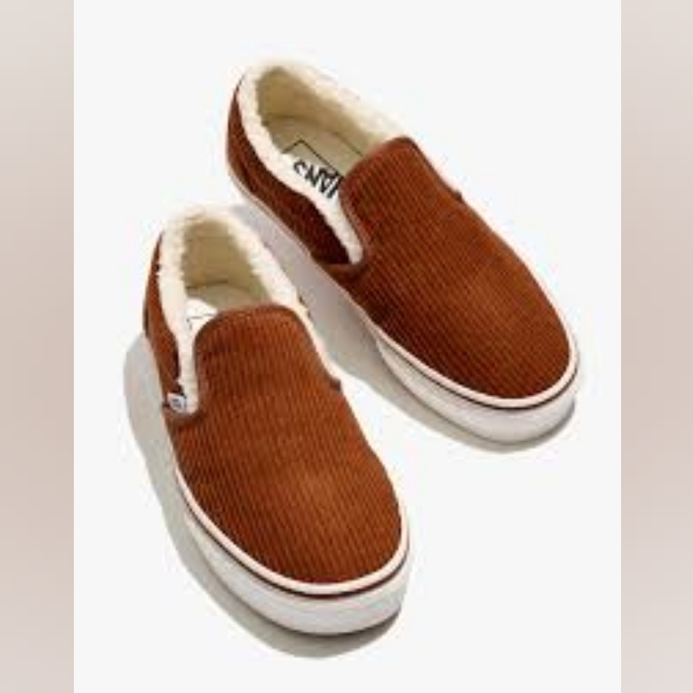 *ISO* Madewell x Vans Corduroy Sherpa  Slip Ons
